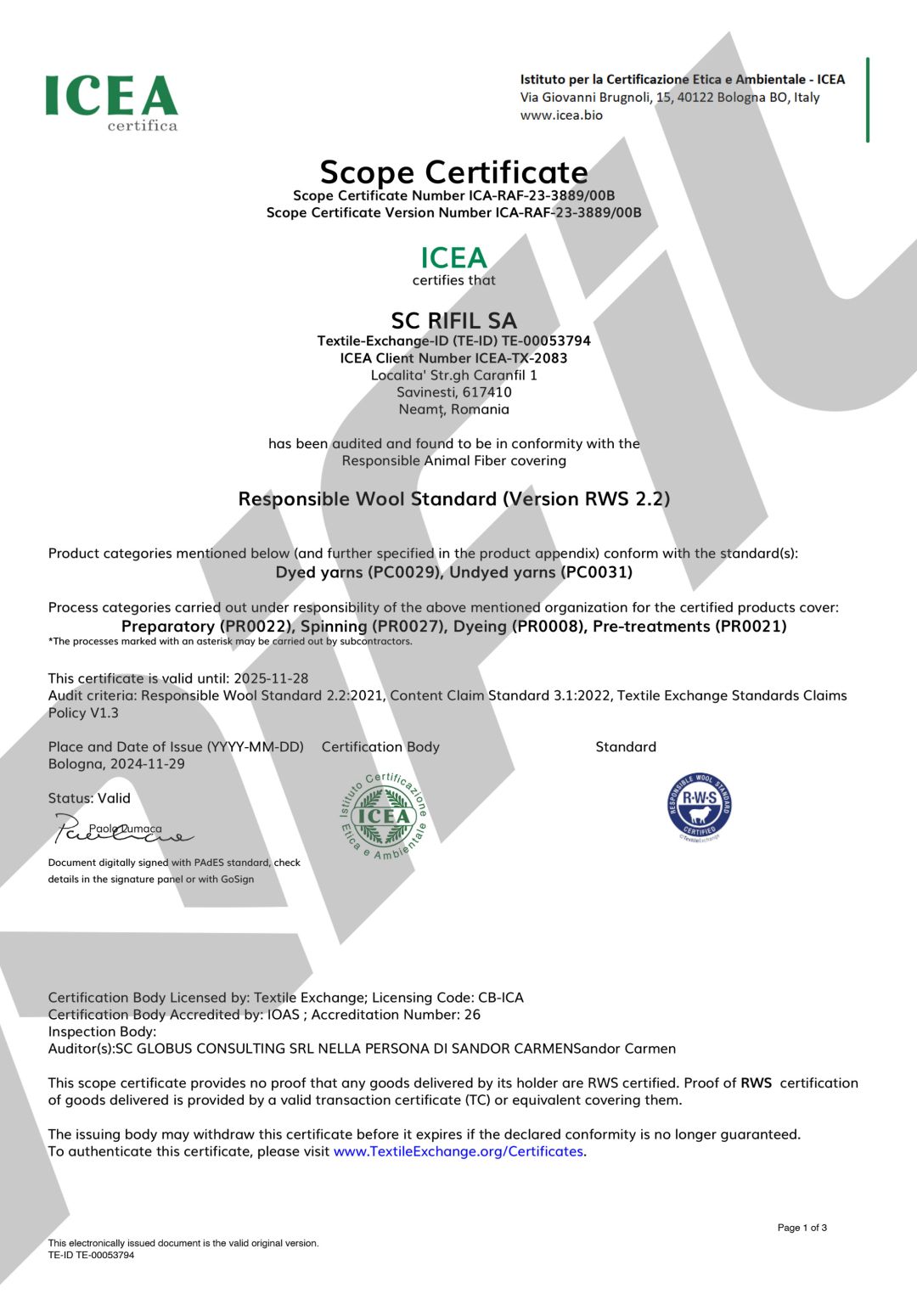 rws certificate image